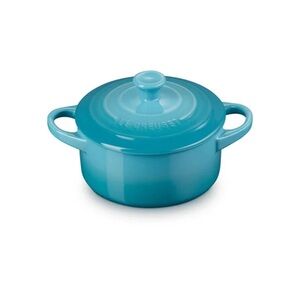 BRAND NEW set of 4 inch Le Creuset Mini Coquettes Turquoise Caribbean set of 4